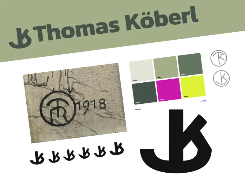Logo Thomas Köberl - Entwicklung eines persönlichen Logos aus den Initialen
