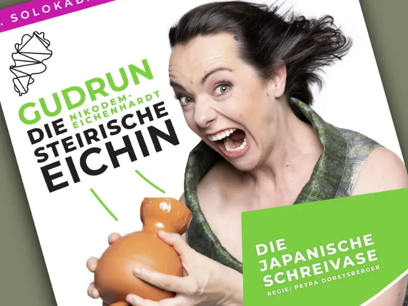 Plakat für das Kabarett von Gudrun Nikodem-Eichenhardt