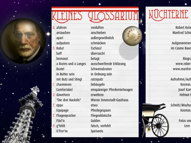 Covergestaltung für das Wiener Glossarium