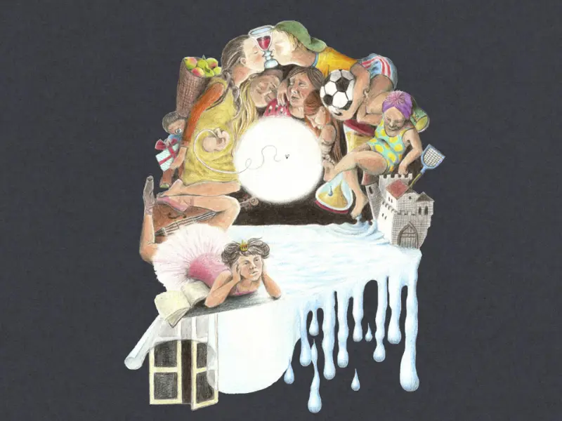 Traumillustration für die Geschichte 'Fliegengewicht'