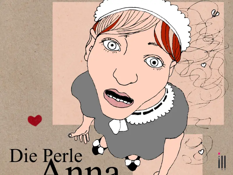 Flyer für das Theaterstück 'Die Perle Anna'