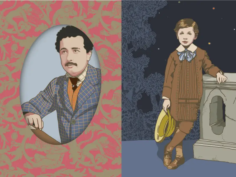 Illustrationen für das Wien-Spiel 'Auf dem Weg zum Ich'