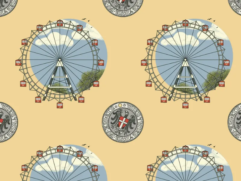 Das Wiener Riesenrad als Ornament
