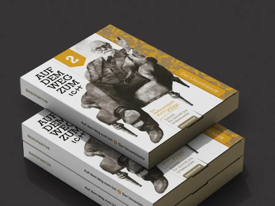 Illustration von Sigmund Freud für das Spiel 'Auf dem Weg zum Ich'